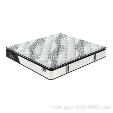 Pillow top high density foam continuous spring mattresses